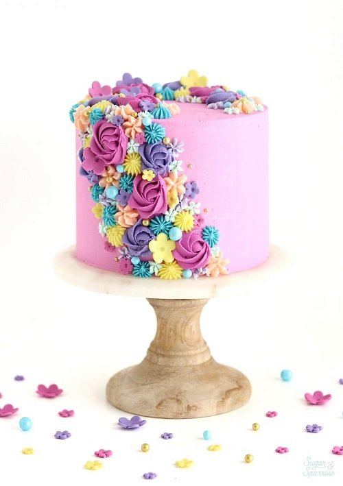Birthday Flower Cake Ideas 1